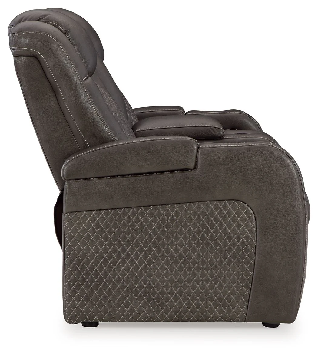 Fyne-dyme - Power Reclining Loveseat With Console/Adj Hdrst - Image 25