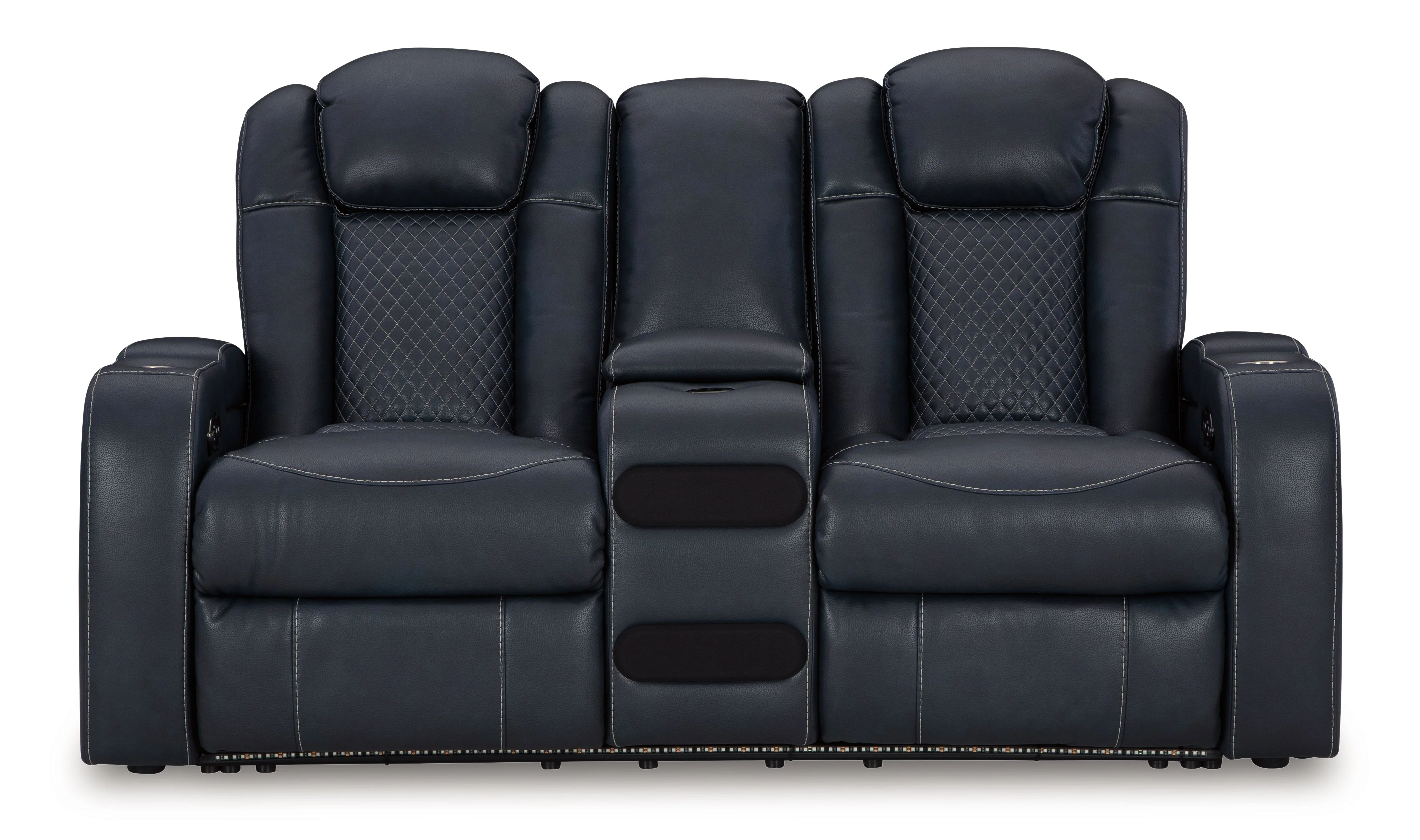 Fyne-dyme - Power Reclining Loveseat With Console/Adj Hdrst - Image 3