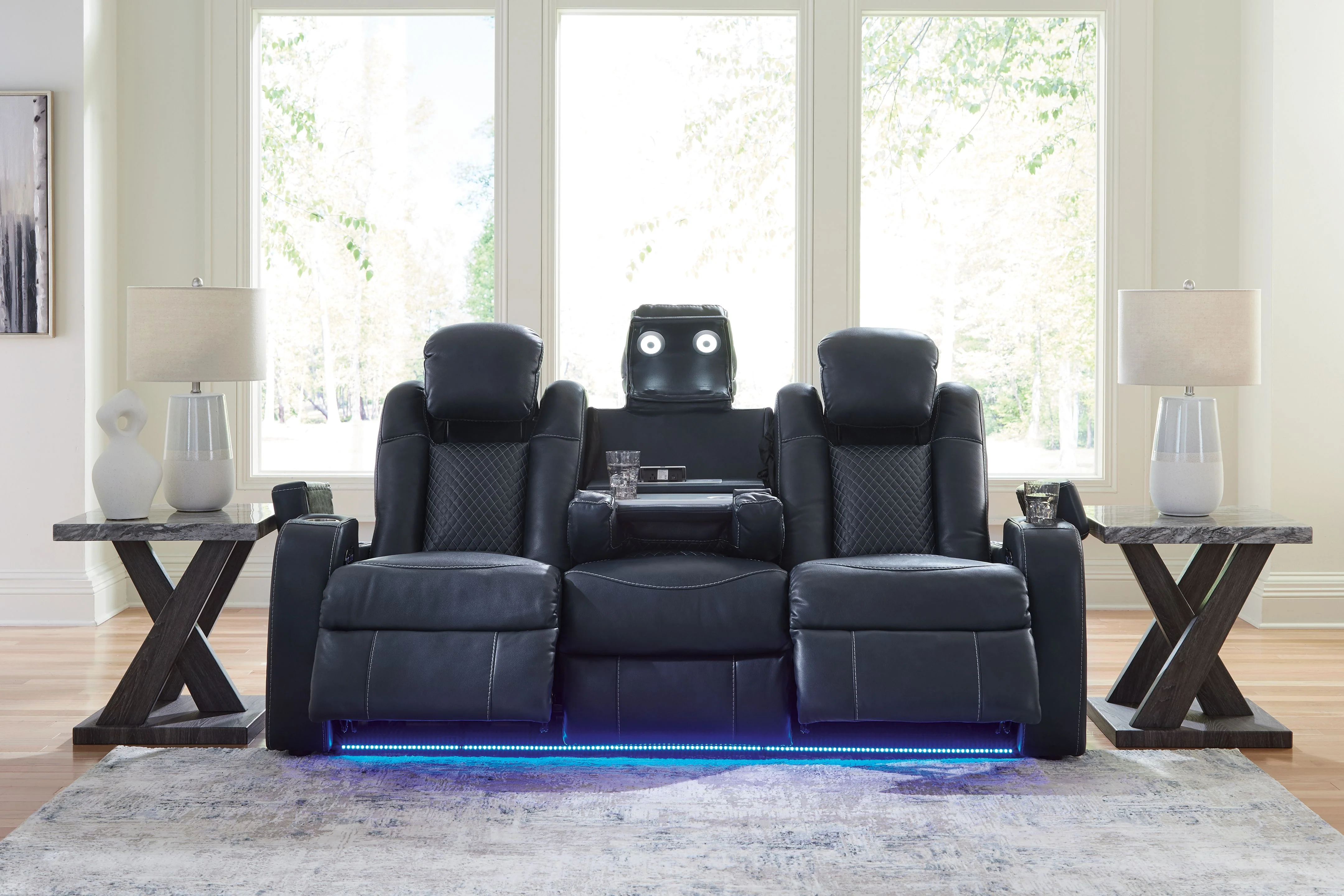 Fyne-dyme - Power Reclining Sofa With Adj Headrest - Image 12