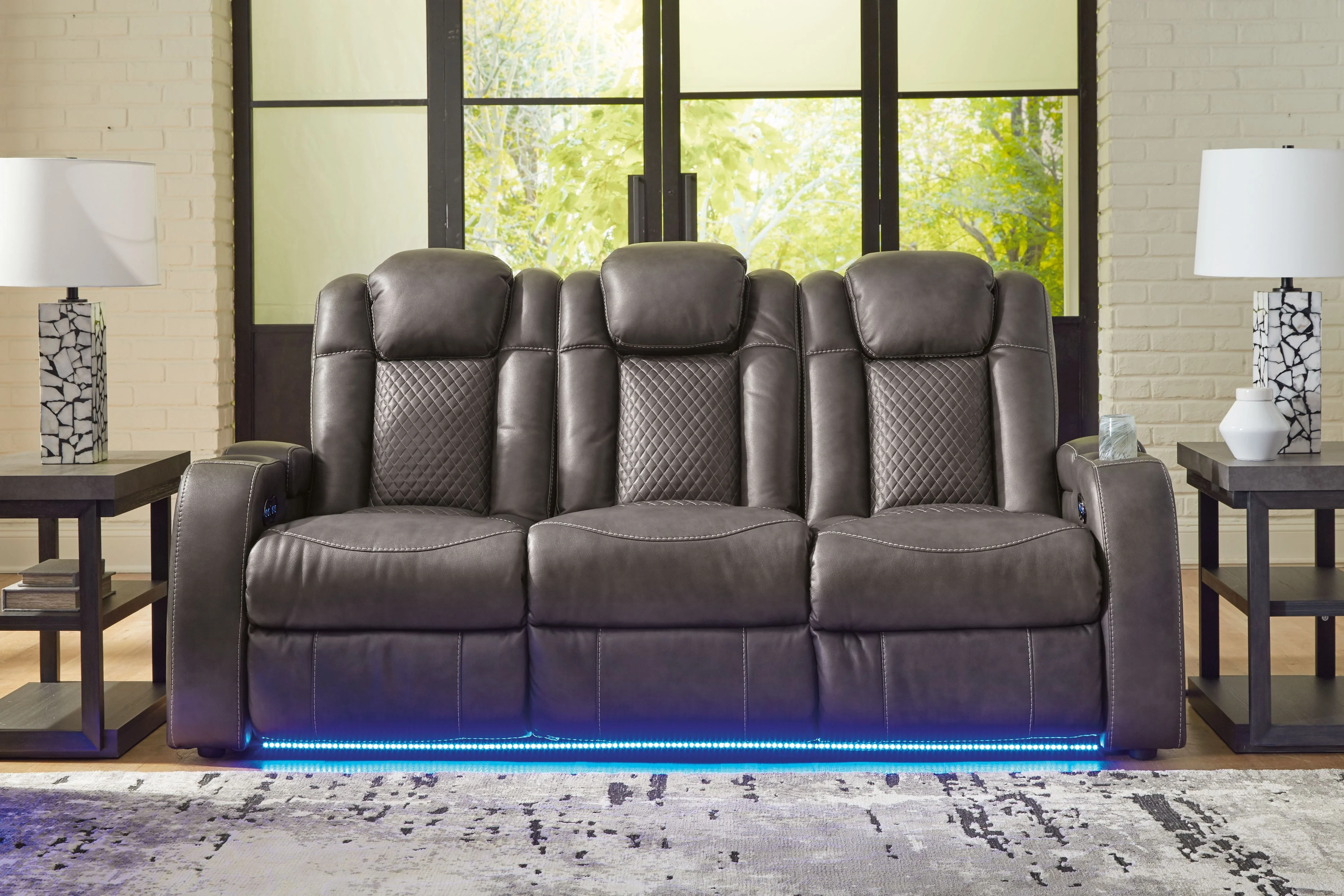 Fyne-dyme - Power Reclining Sofa With Adj Headrest - Image 23