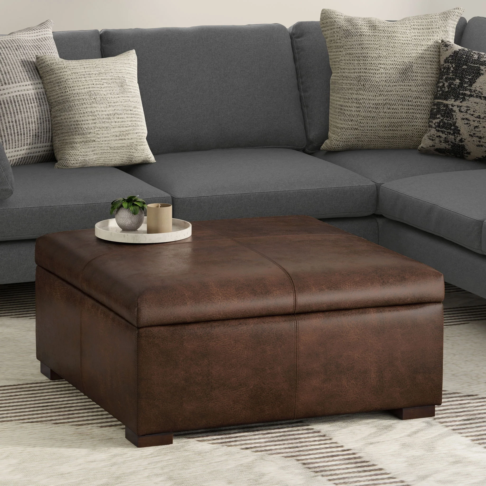 Gabbie - Coffee Table Upholstered Storage Ottoman - Image 22