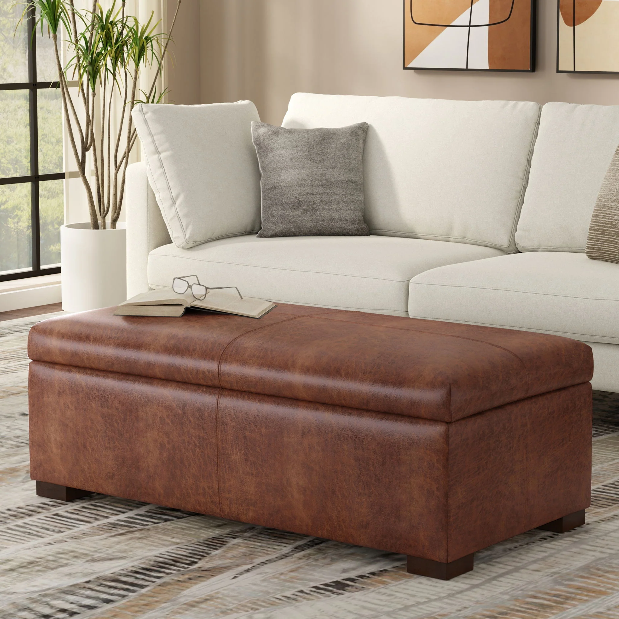 Gabbie - Coffee Table Upholstered Storage Ottoman - Image 32