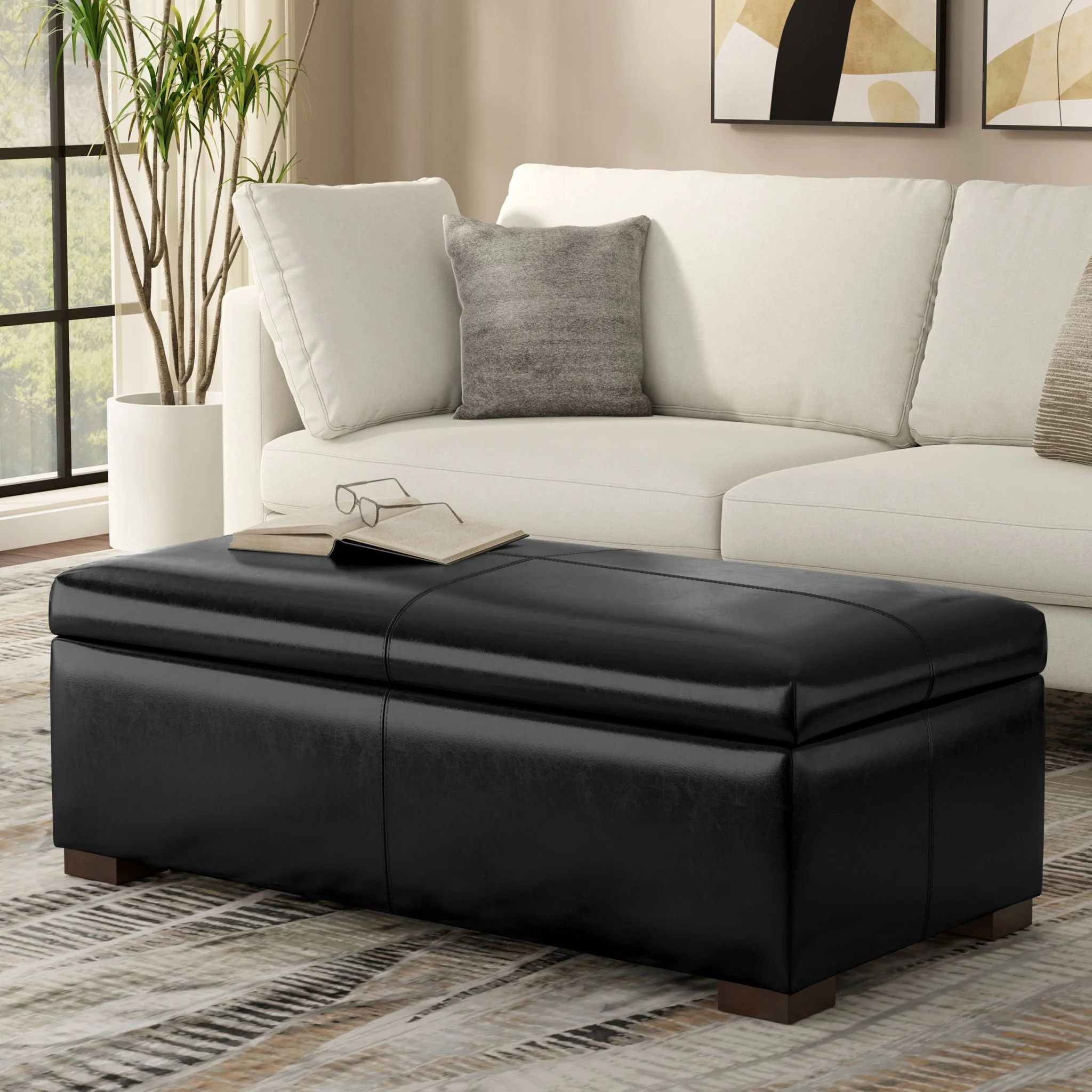 Gabbie - Coffee Table Upholstered Storage Ottoman - Image 9