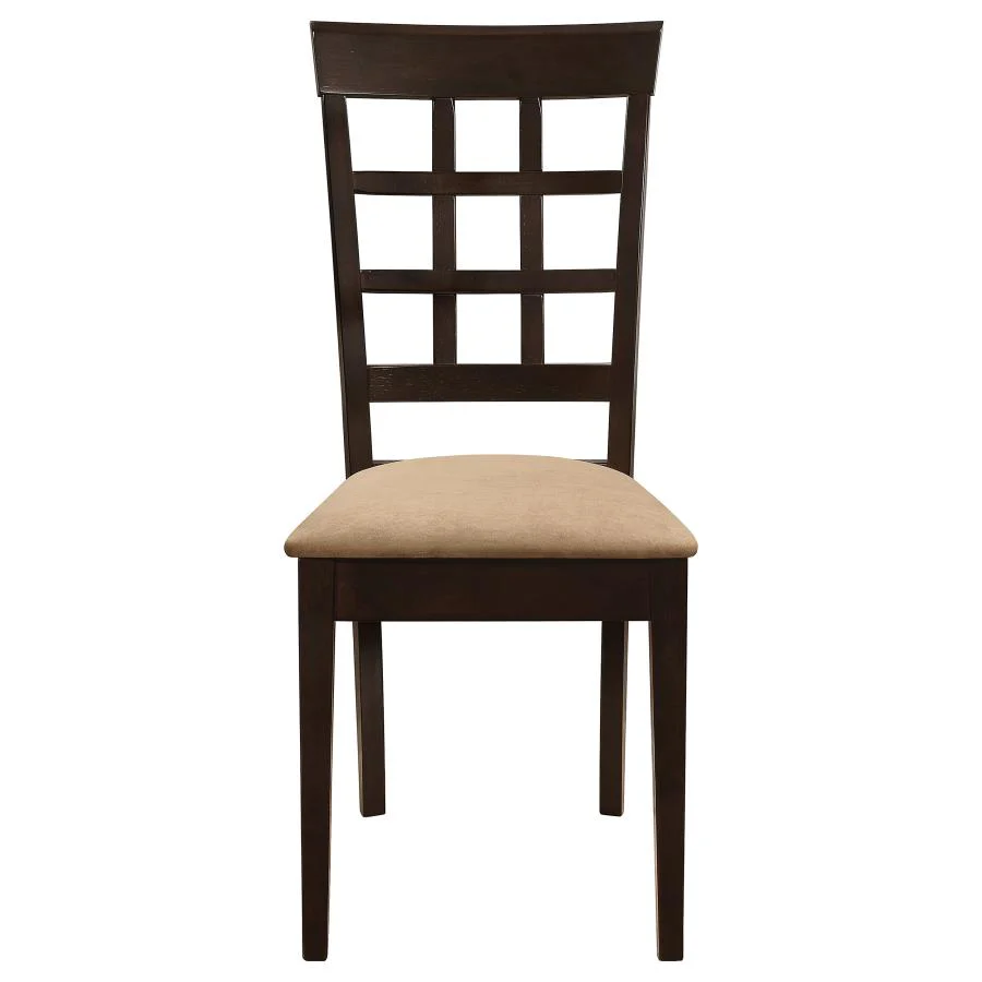 Gabriel - Lattice Back Side Chairs (Set of 2) - Cappuccino - Image 4