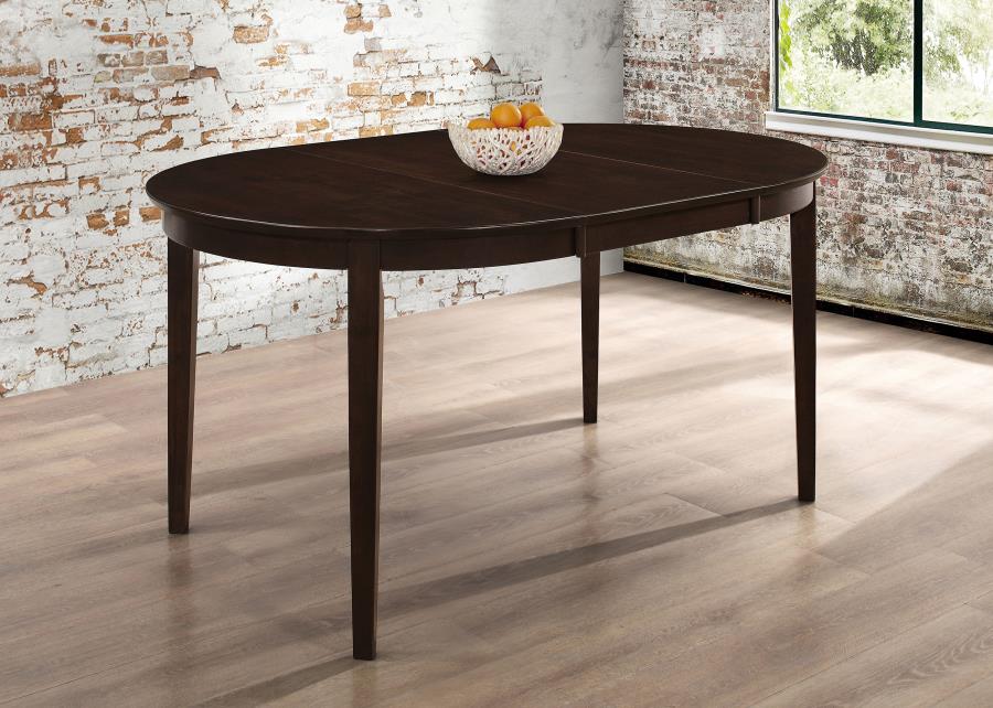 Gabriel - Oval Extension Leaf Dining Table - Cappuccino - Image 2