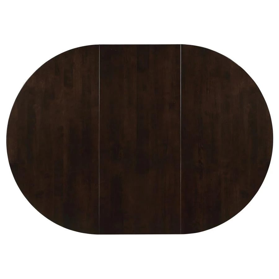 Gabriel - Oval Extension Leaf Dining Table - Cappuccino - Image 5
