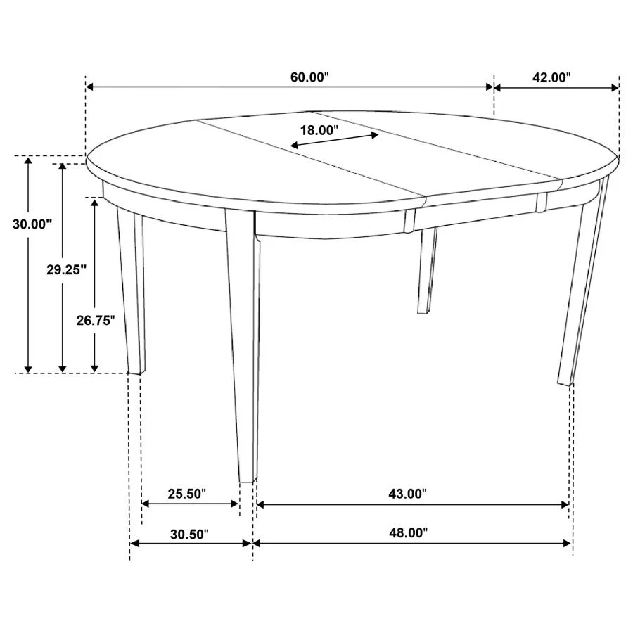 Gabriel - Oval Extension Leaf Dining Table - Cappuccino - Image 6