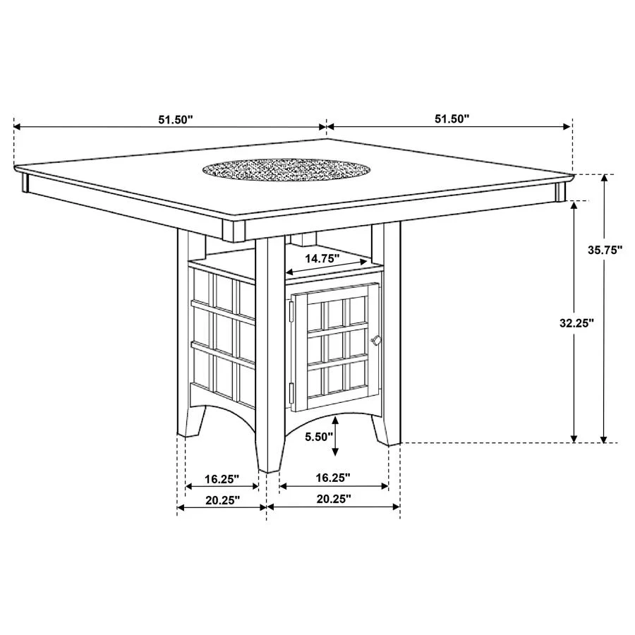 Gabriel - Square Counter Dining Room Set - Image 33