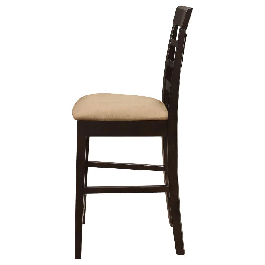 Gabriel - Lattice Back Counter Chair (Set of 2) - Cappuccino - Image 6
