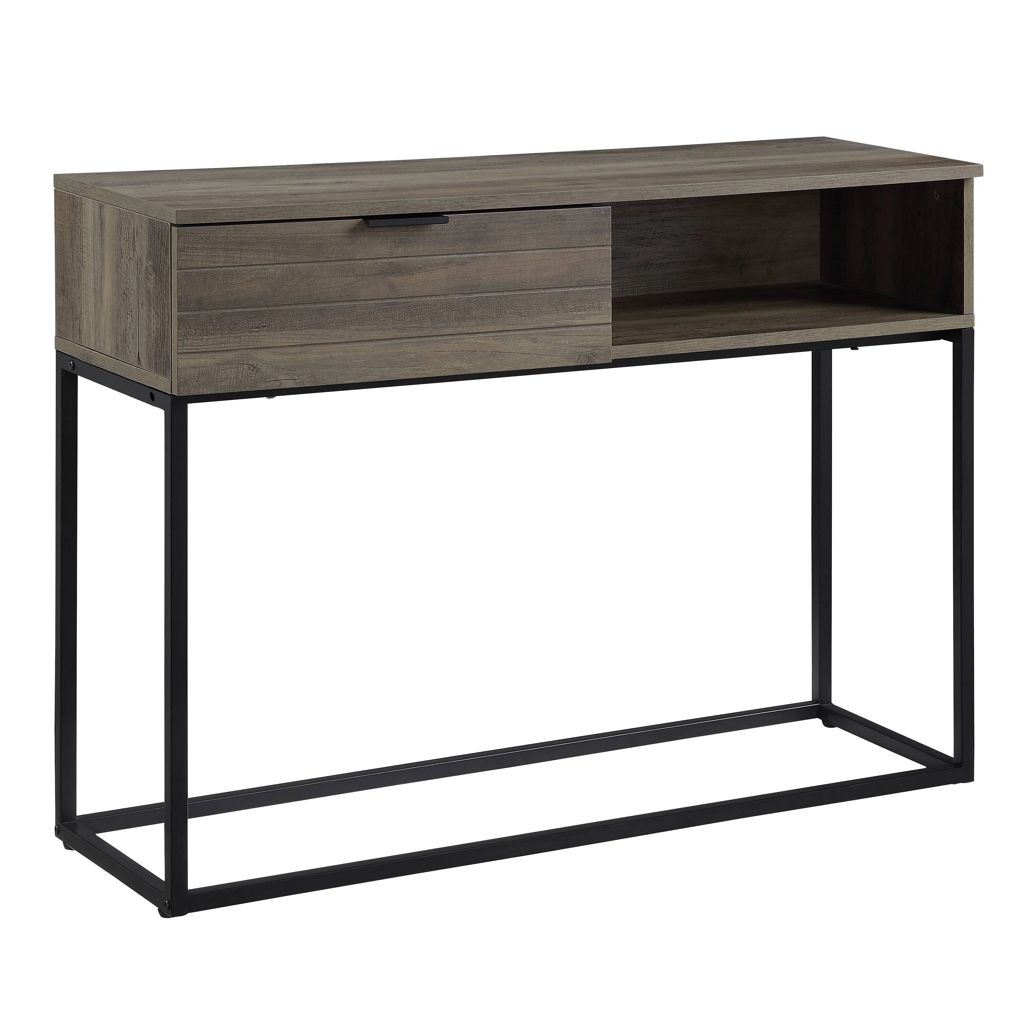 Galeno - Legs Writing Desk - Rustic Oak / Black - Image 12
