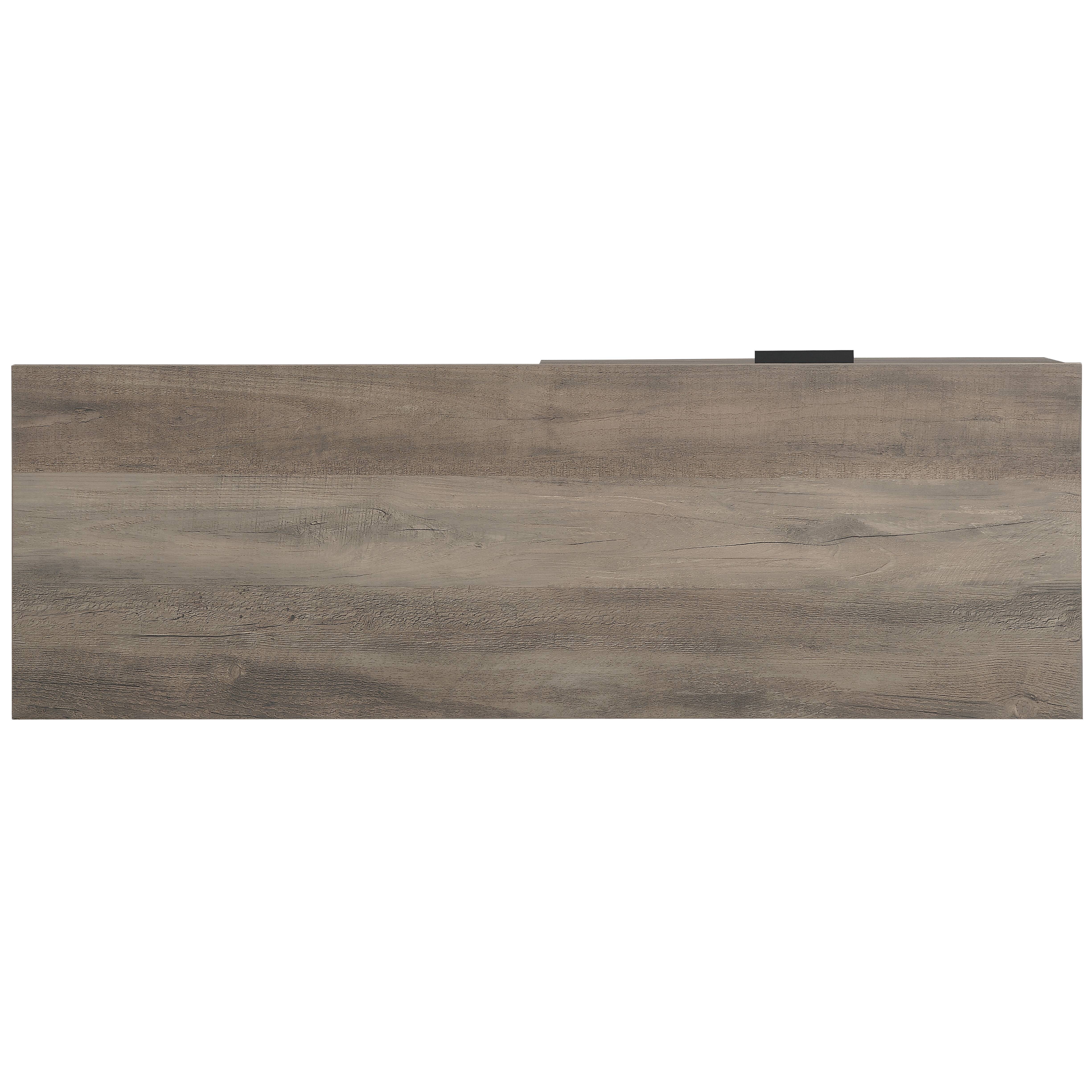 Galeno - Legs Writing Desk - Rustic Oak / Black - Image 4