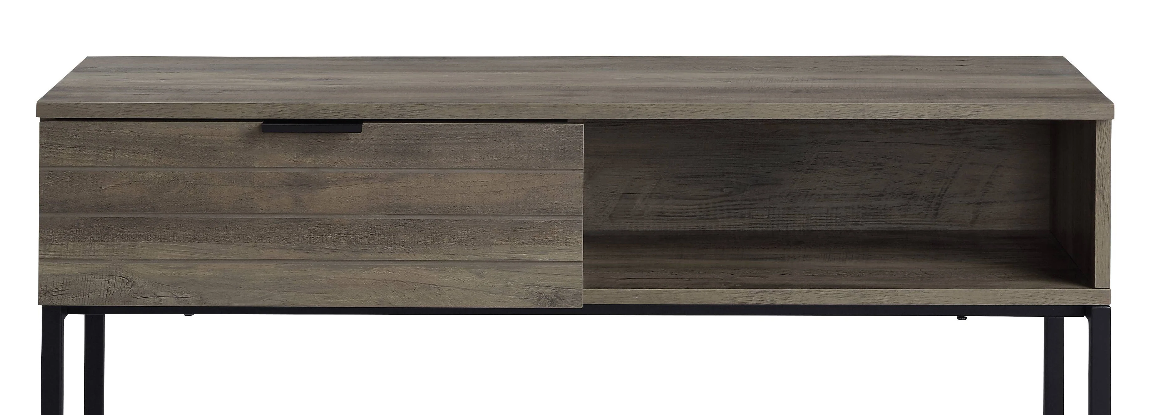 Galeno - Legs Writing Desk - Rustic Oak / Black - Image 6