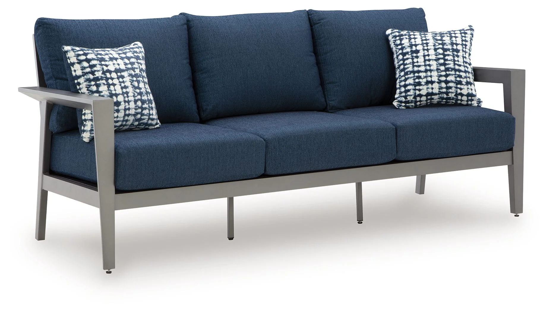Gali - Sofa / Chairs / Table Set (Set of 4) - Gray / Blue - Image 13