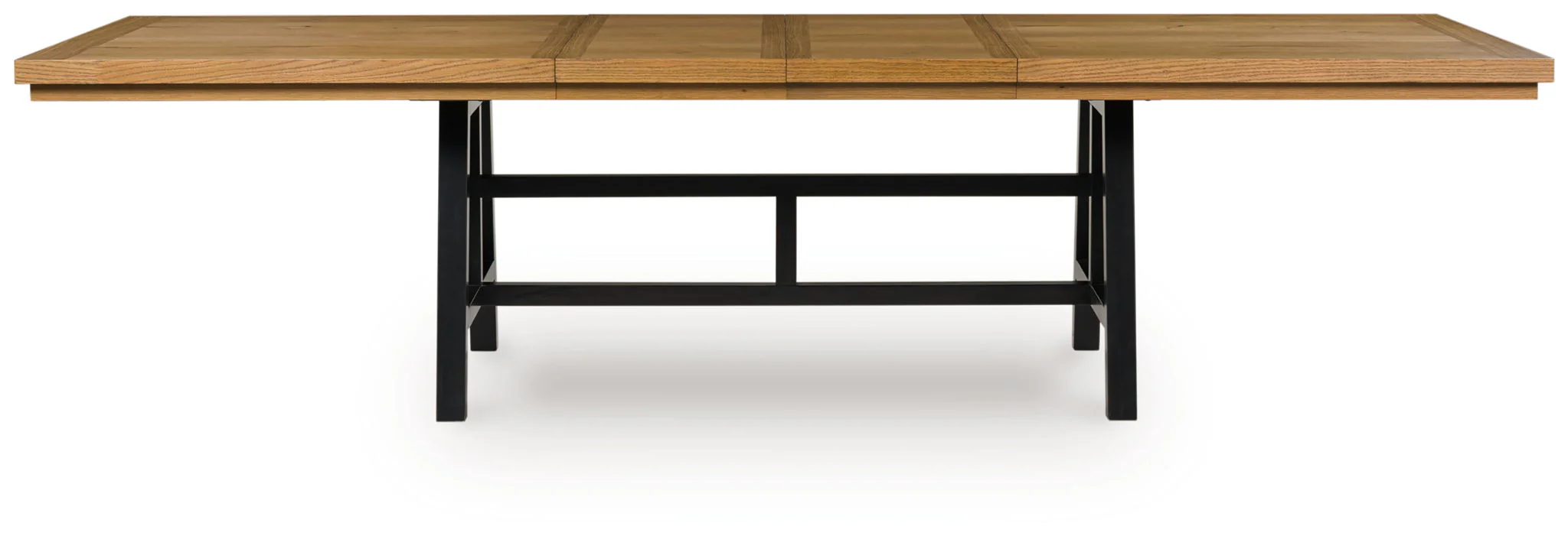 Galliden - Rectangular Dining Room Extension Table - Black / Brown - Image 5