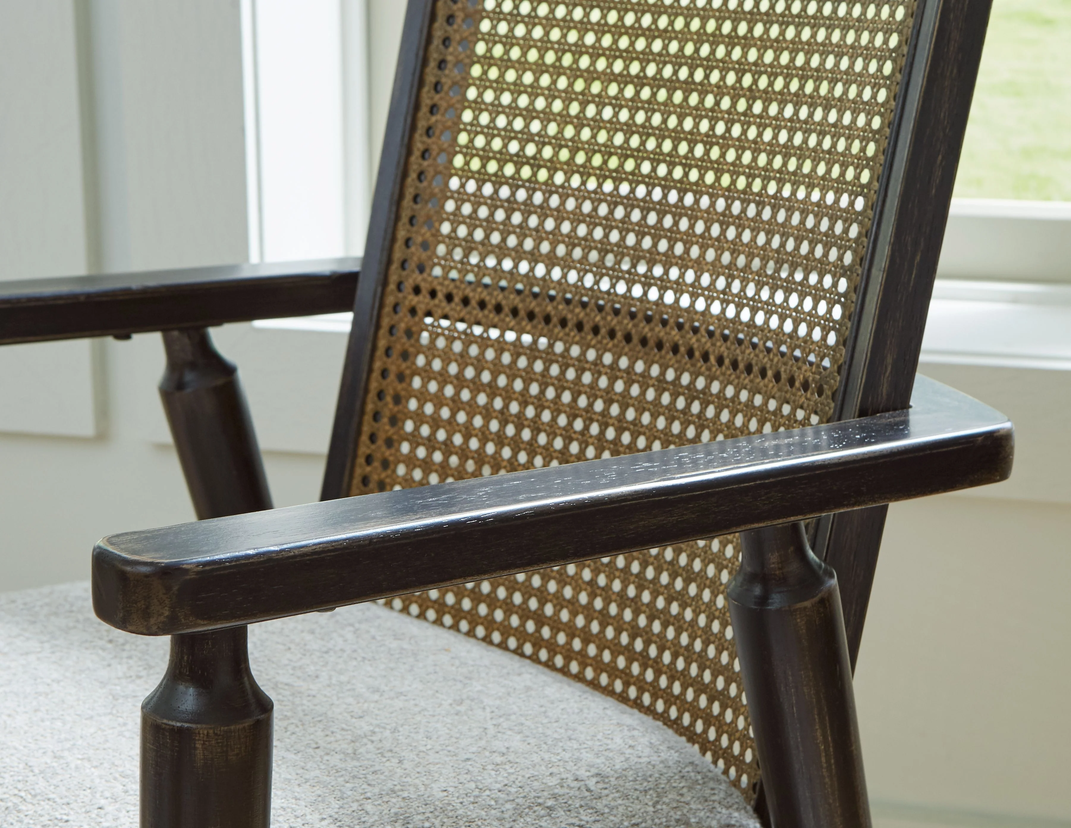 Galliden - Dining Upholstered Arm Chair (Set of 2) - Black - Image 2