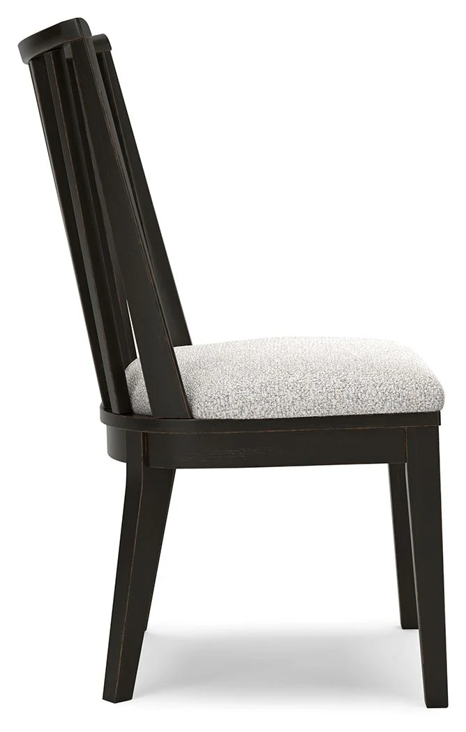 Galliden - Dining Upholstered Side Chair (Set of 2) - Black - Image 2