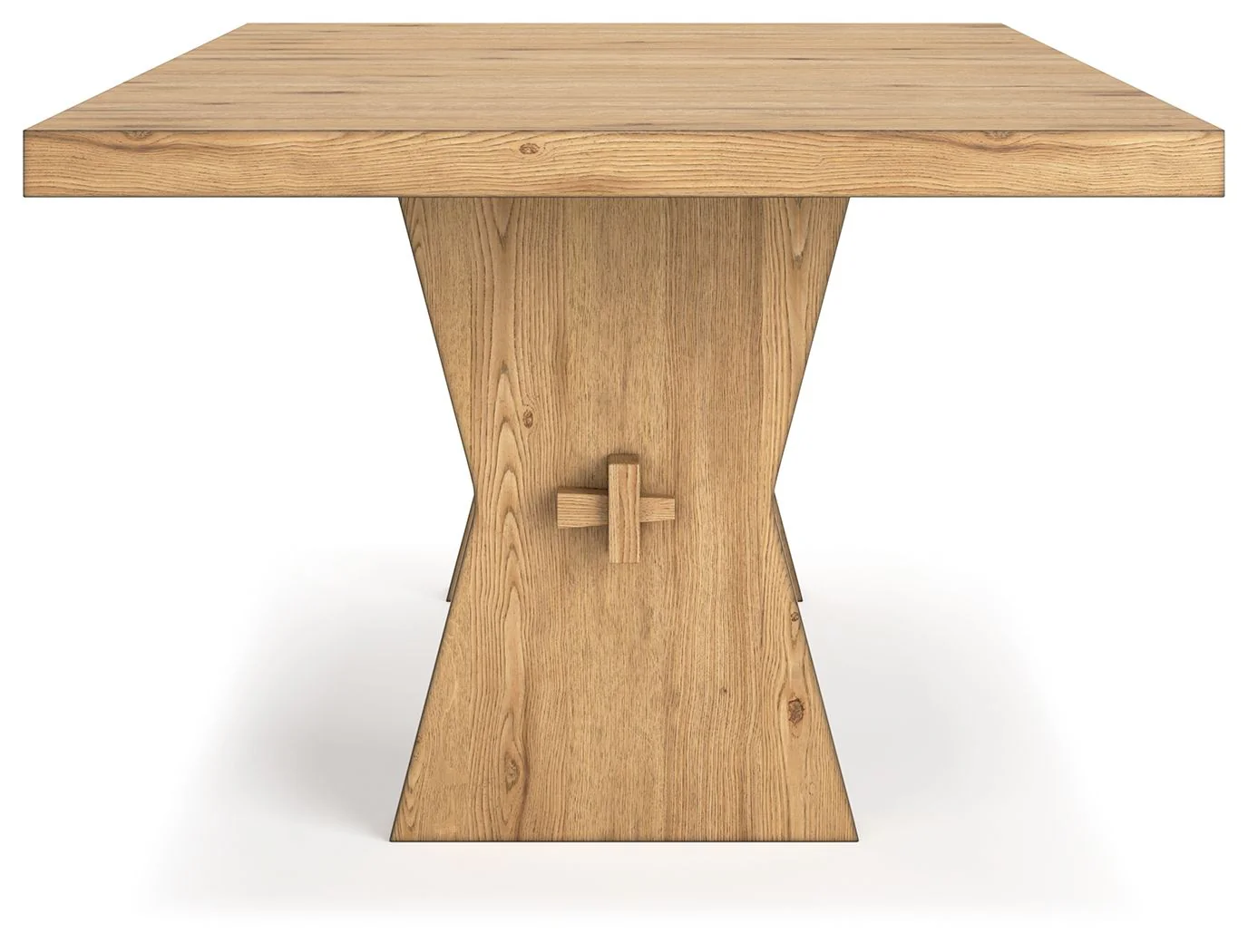 Galliden - Rectangular Dining Room Table - Light Brown - Image 5