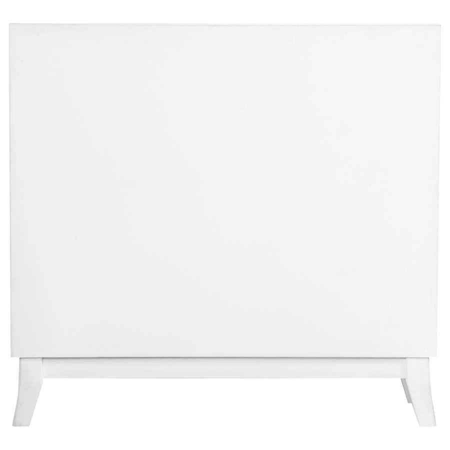 Gambon - 2 Door Wood Honeycomb Pattern Accent Cabinet - White - Image 5
