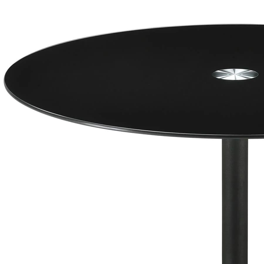 Ganso - Round Metal Coffee Table With Tempered Glass Top - Image 5