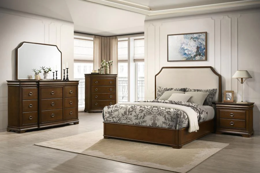Garland - 4-Drawer Bedroom Chest Of Drawers - Brown Cherry - Image 14