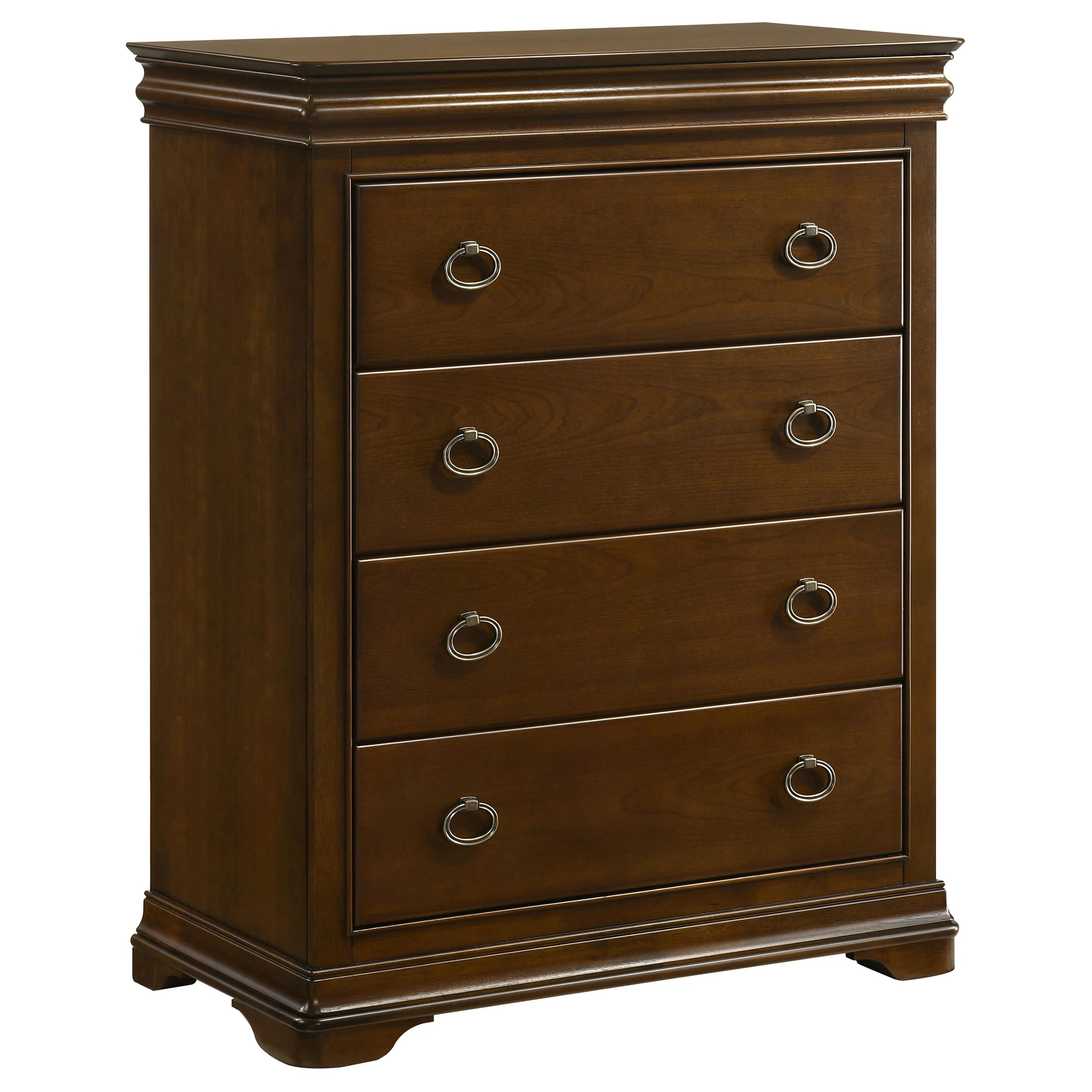 Garland - 4-Drawer Bedroom Chest Of Drawers - Brown Cherry - Image 15
