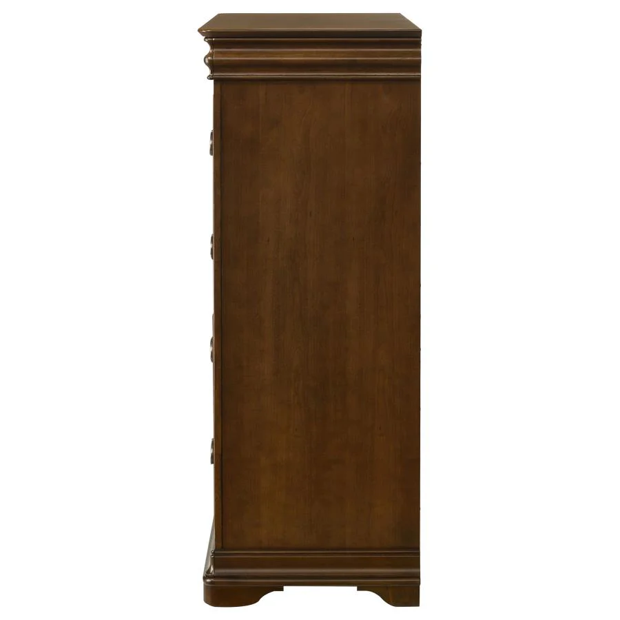 Garland - 4-Drawer Bedroom Chest Of Drawers - Brown Cherry - Image 5