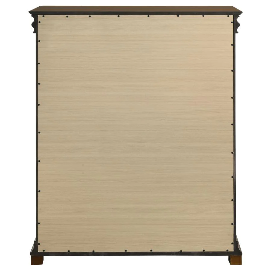 Garland - 4-Drawer Bedroom Chest Of Drawers - Brown Cherry - Image 7