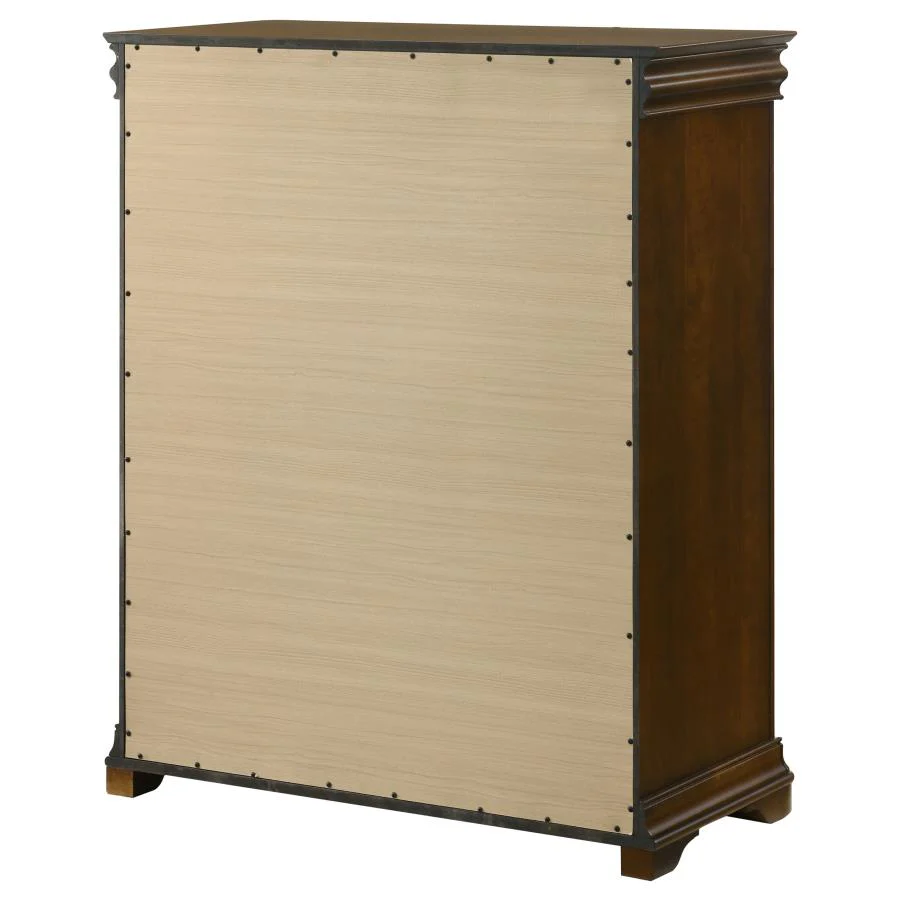 Garland - 4-Drawer Bedroom Chest Of Drawers - Brown Cherry - Image 8