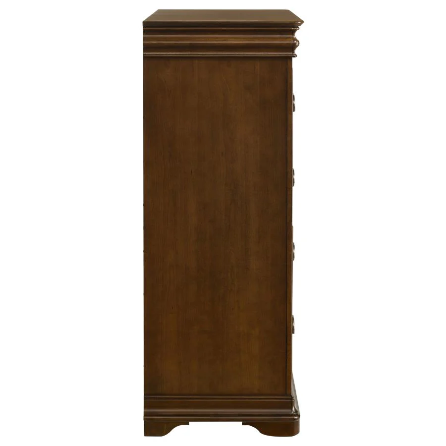 Garland - 4-Drawer Bedroom Chest Of Drawers - Brown Cherry - Image 9