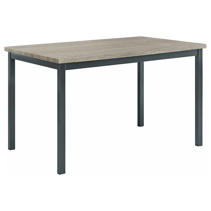 Garza - 5 Piece Rectangular Dining Table Set - Black - Image 3