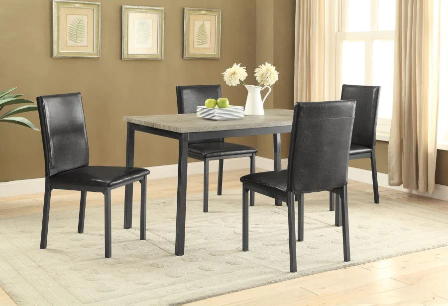 Garza - Upholstered Dining Side Chairs (Set of 2) - Black - Image 7