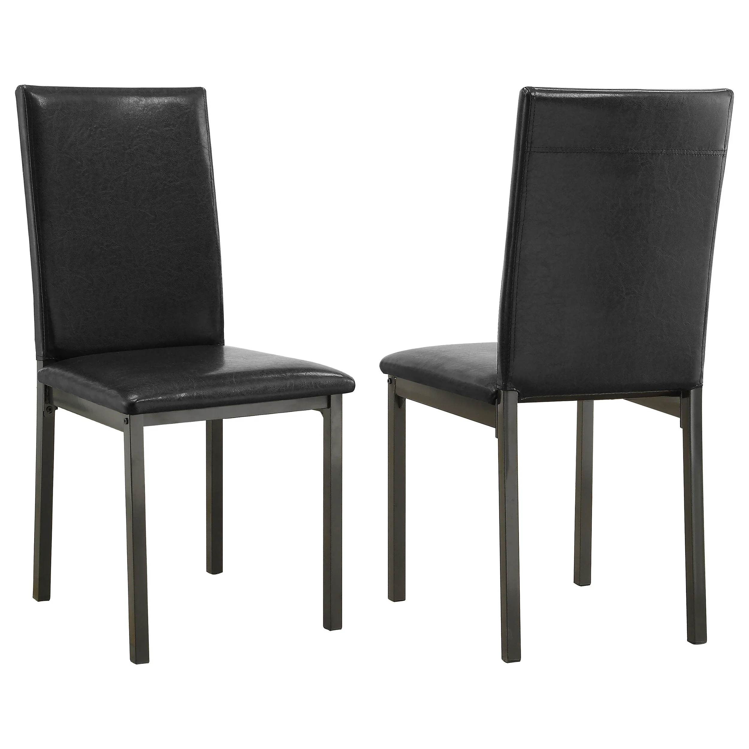 Garza - Upholstered Dining Side Chairs (Set of 2) - Black - Image 8