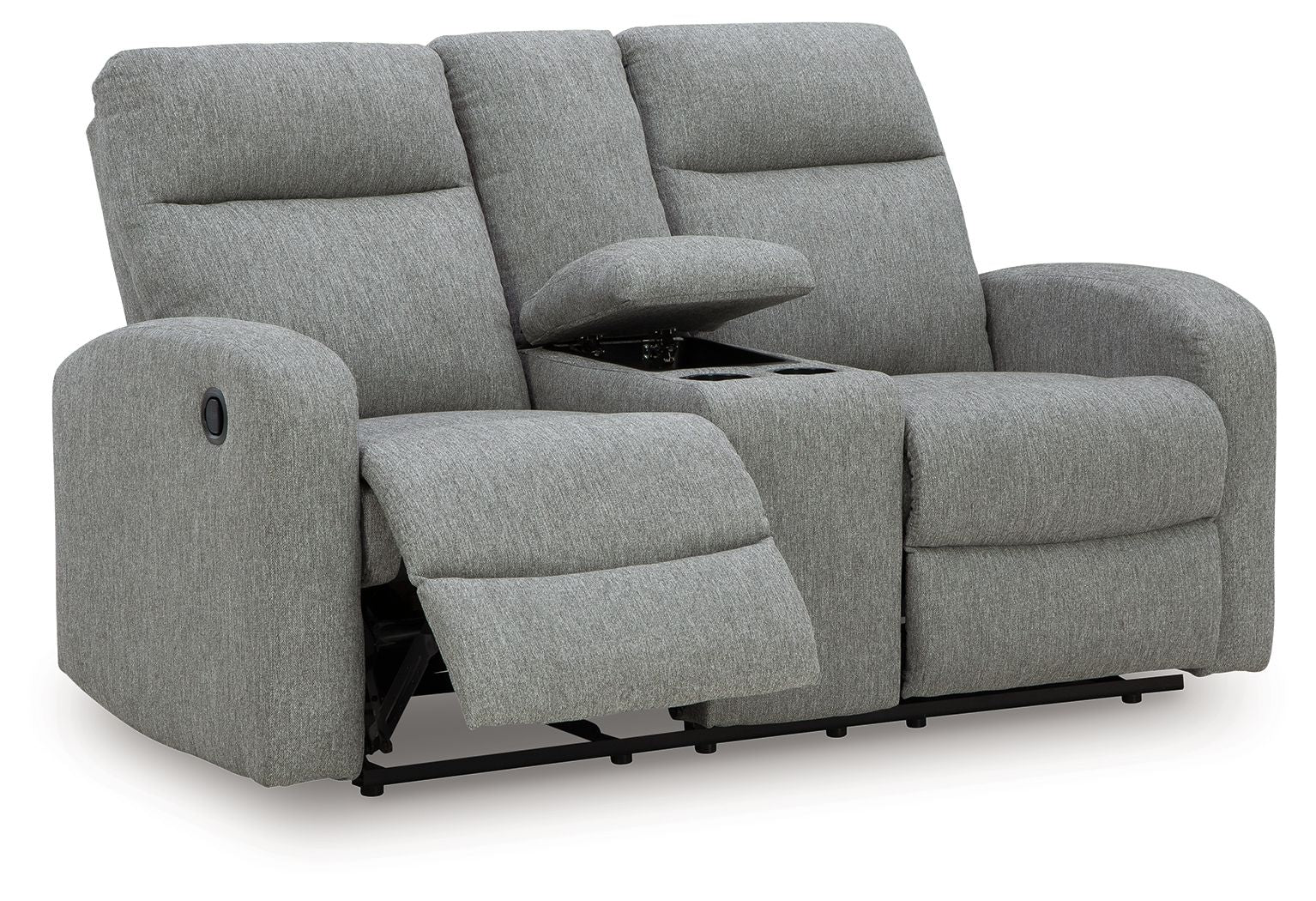 Gauntlet - Double Recline Loveseat With Console - Sterling - Image 3