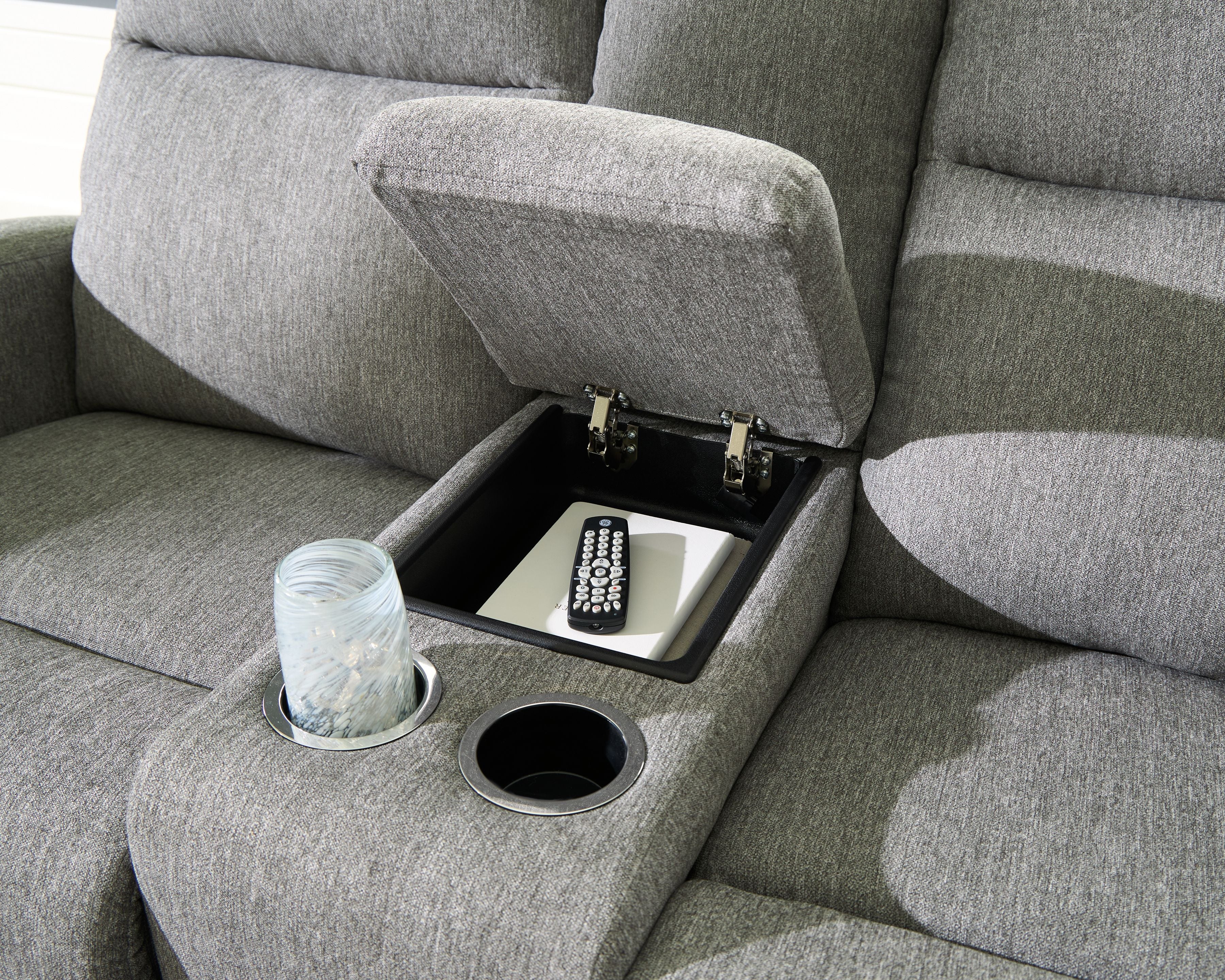 Gauntlet - Double Recline Loveseat With Console - Sterling - Image 5
