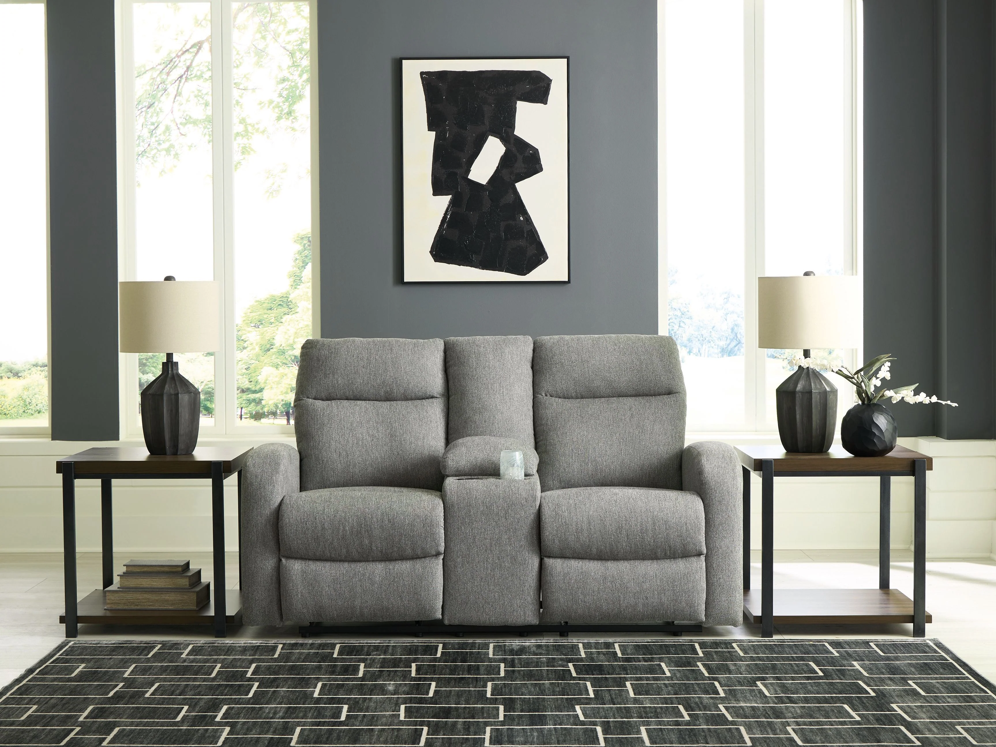 Gauntlet - Double Recline Loveseat With Console - Sterling - Image 6