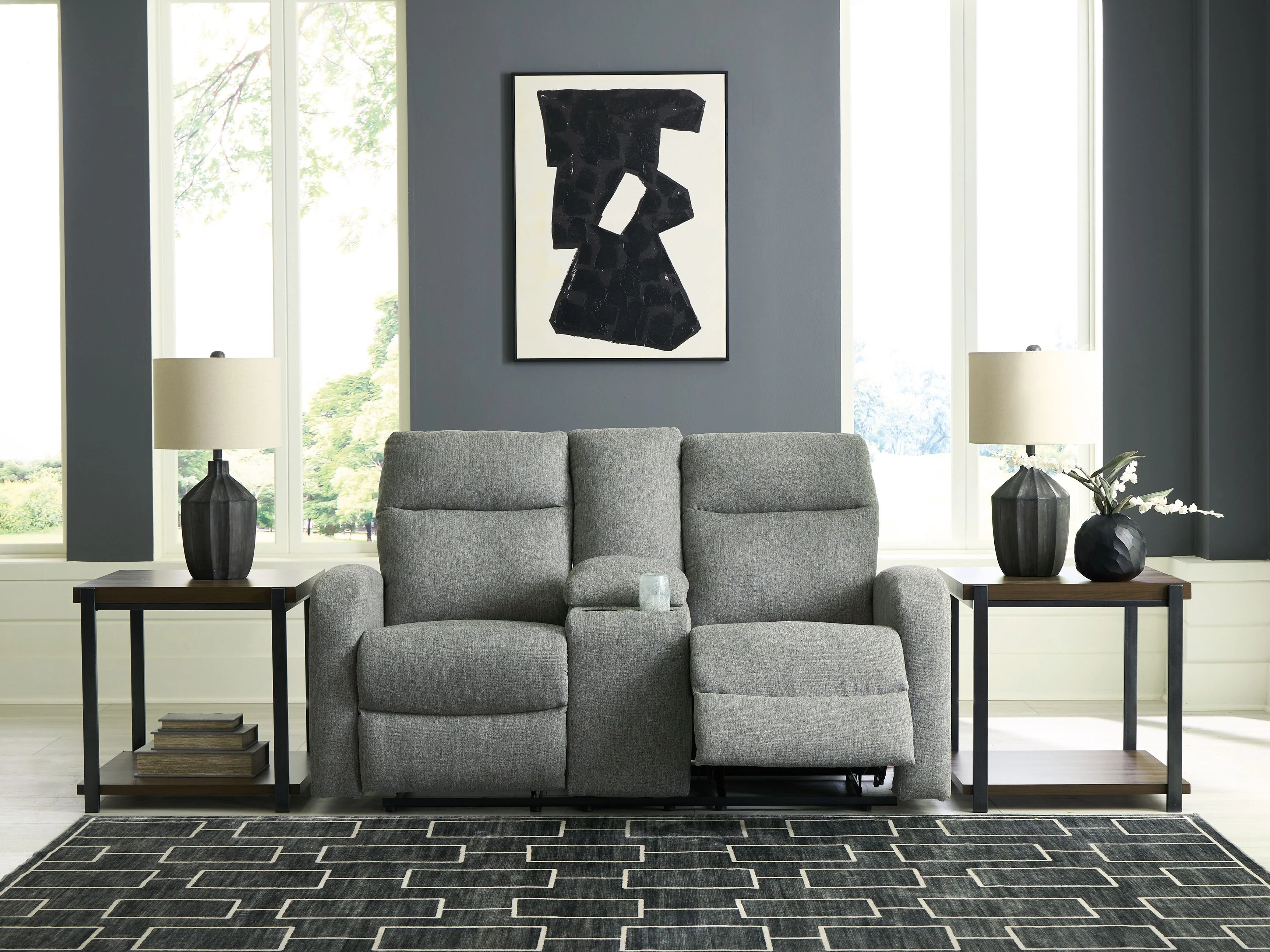 Gauntlet - Double Recline Loveseat With Console - Sterling - Image 7