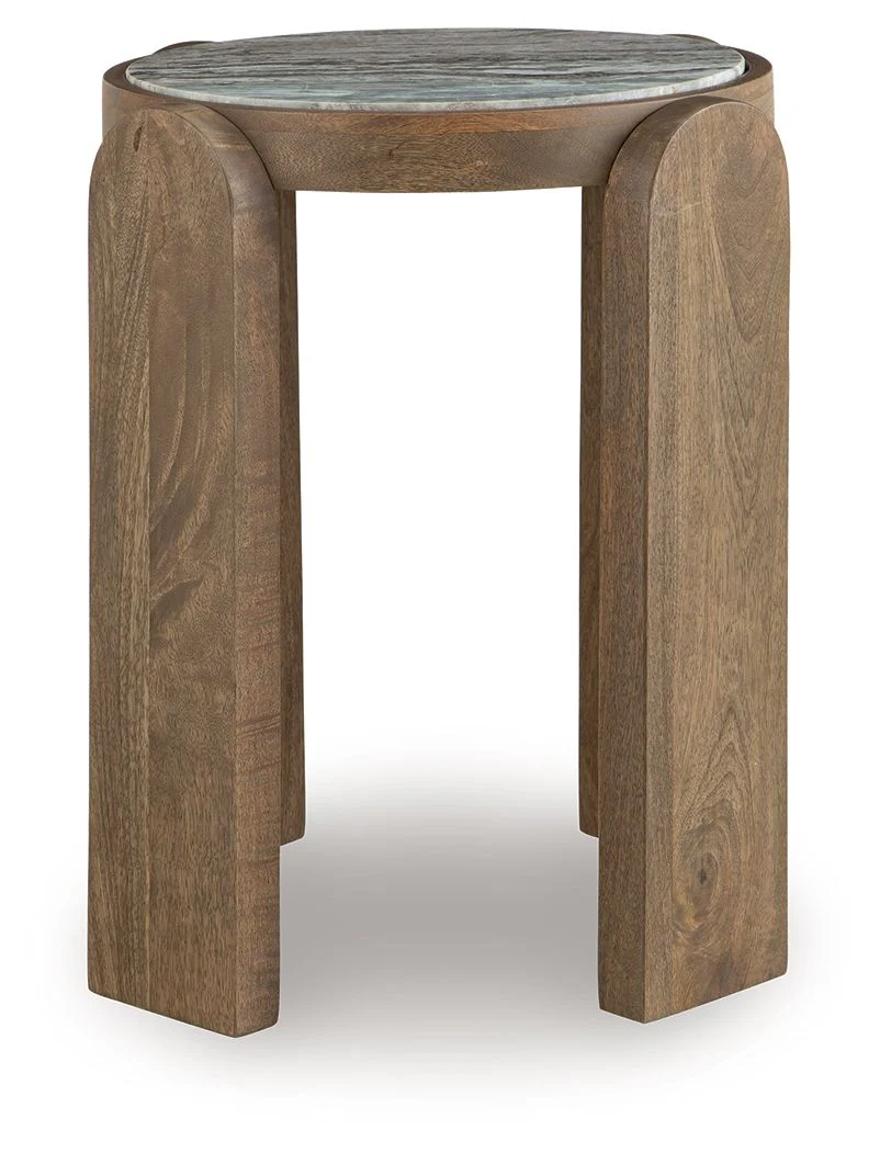 Gavrilley - Accent Table - Gray / White / Brown - Image 3