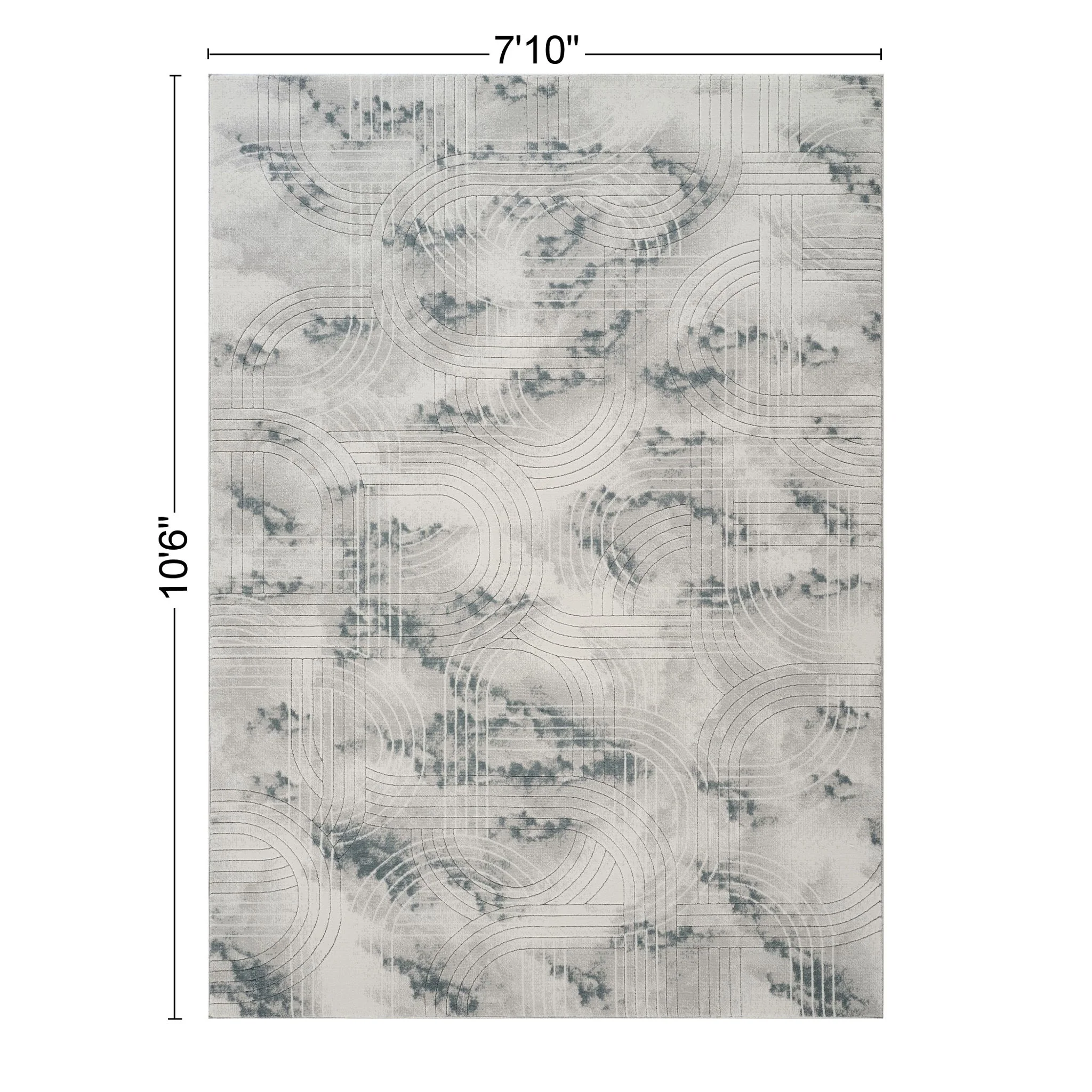 Geometrix - Area Rug With Geometric 3D Effect - Image 4