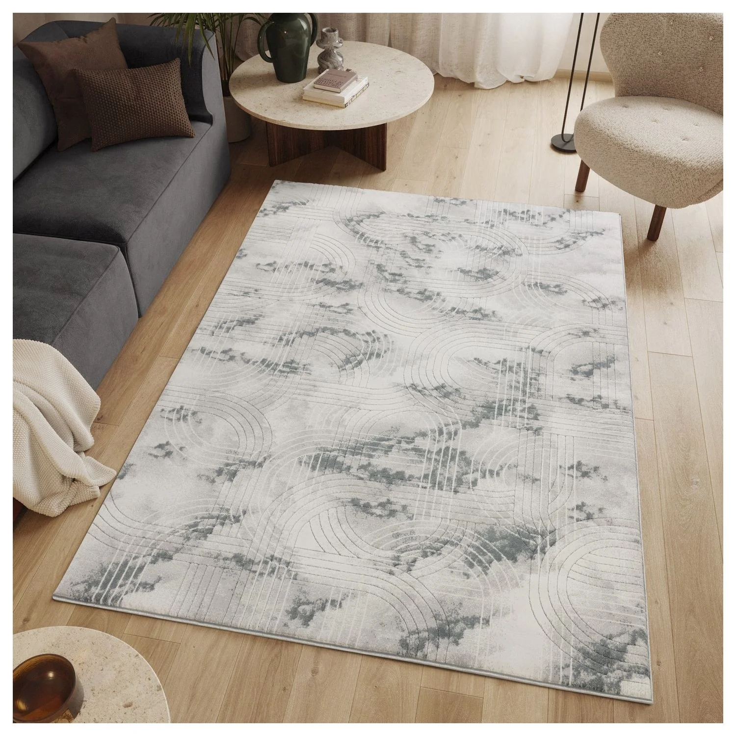 Geometrix - Area Rug With Geometric 3D Effect - Image 8