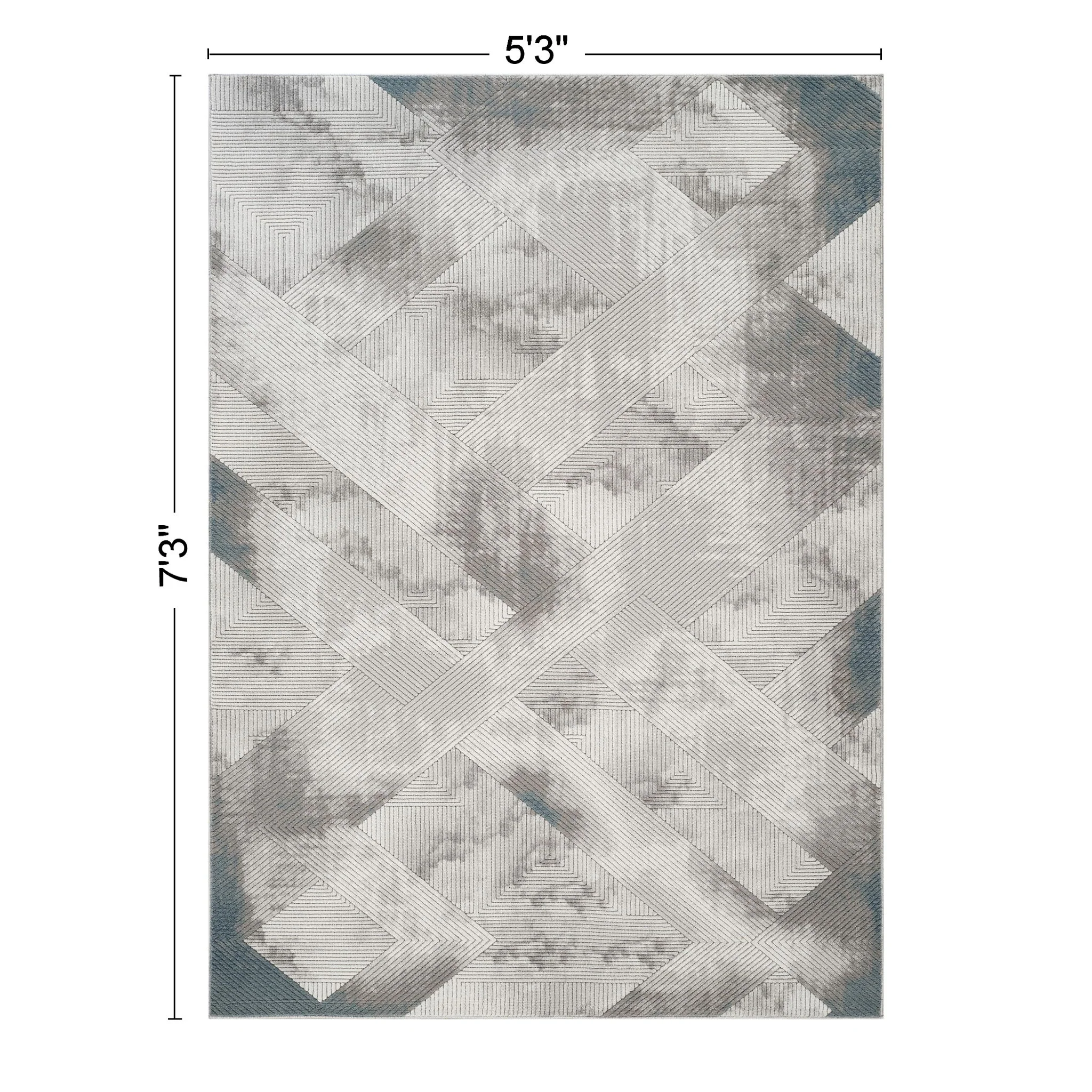 Geometrix - Contemporary Rug With 3D Effect - Image 6