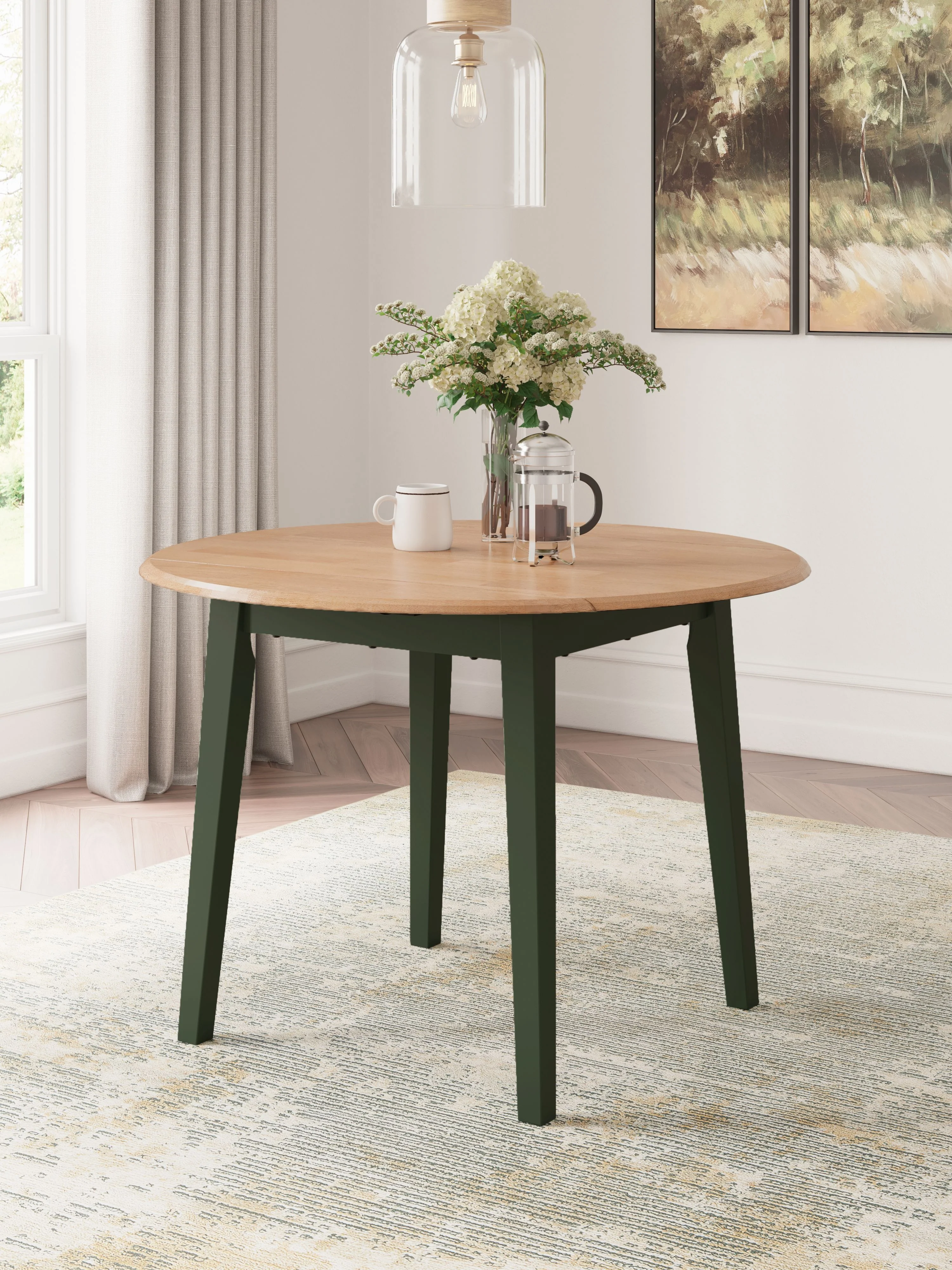 Gesthaven - Round Dining Room Drop Leaf Table - Image 17