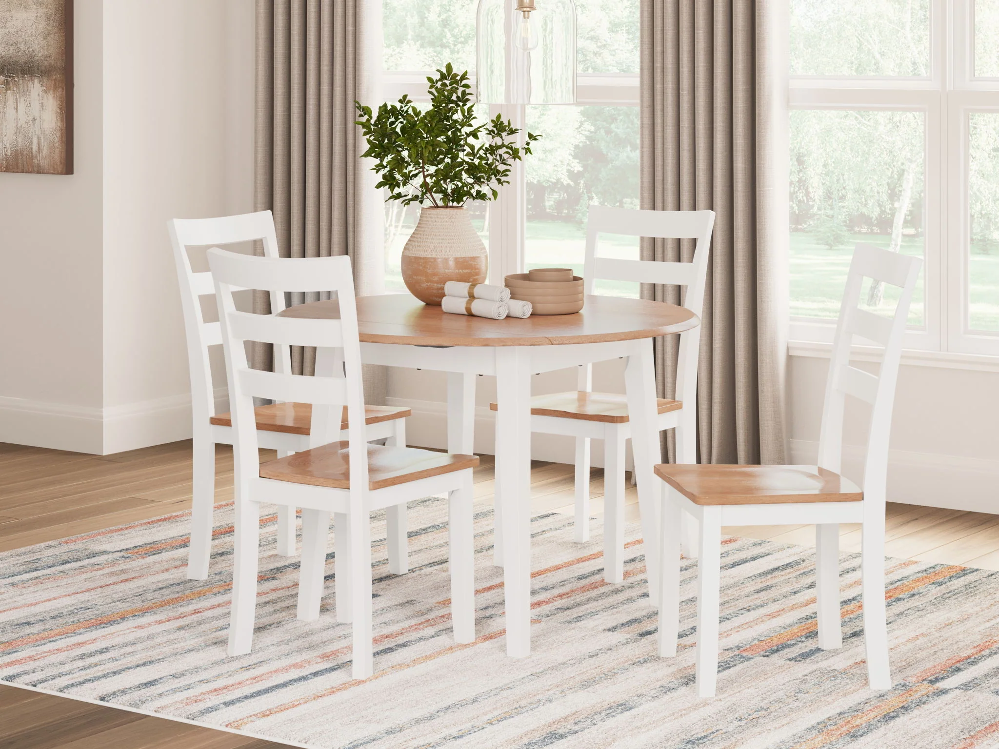 Gesthaven - Round Dining Room Drop Leaf Table - Image 19