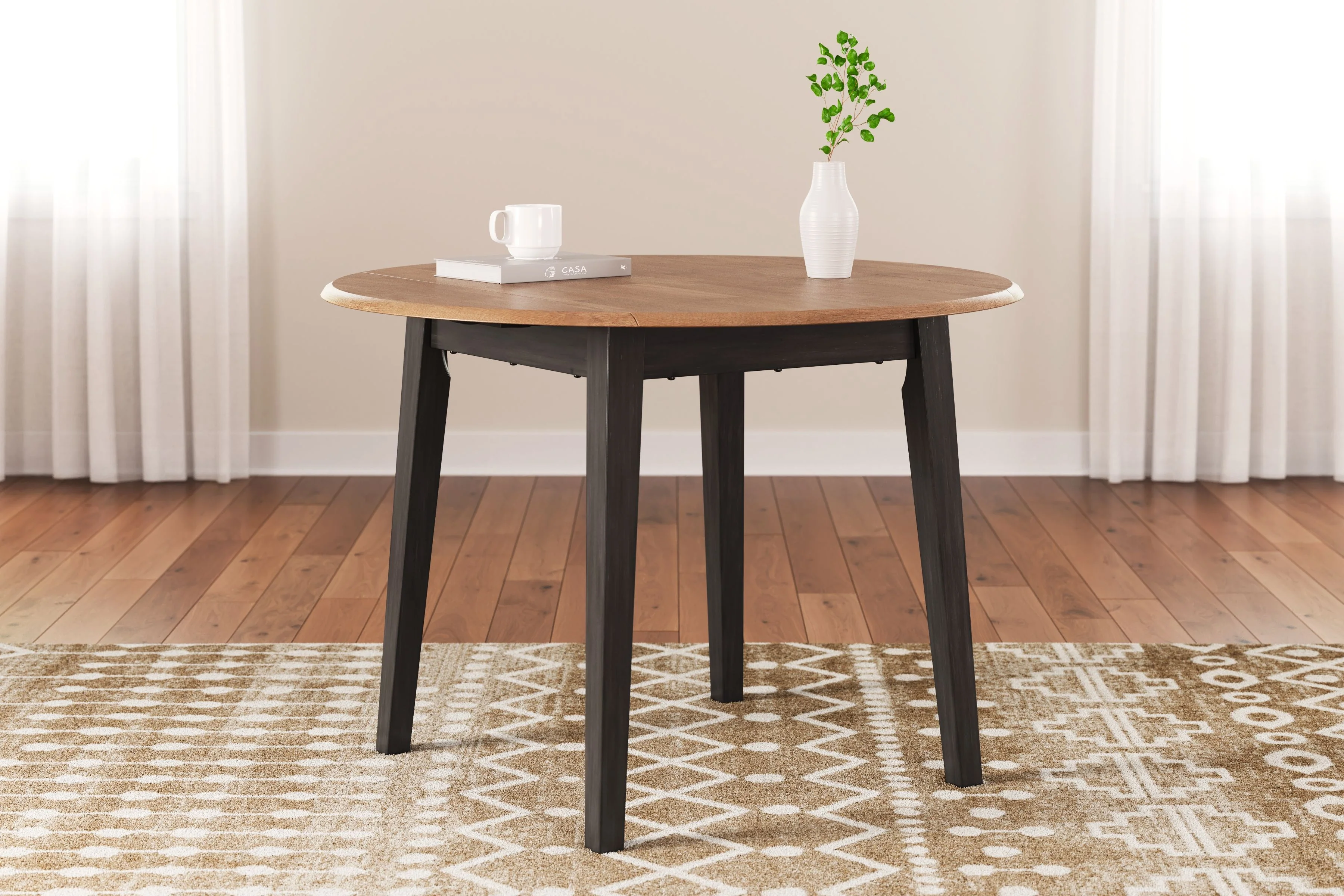 Gesthaven - Round Dining Room Drop Leaf Table - Image 25