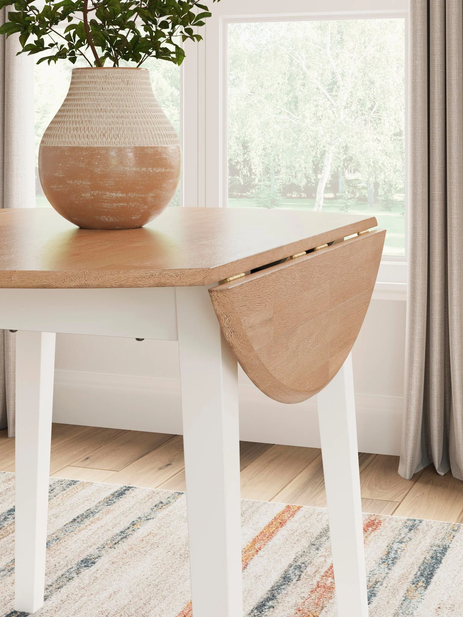 Gesthaven - Round Dining Room Drop Leaf Table - Image 8