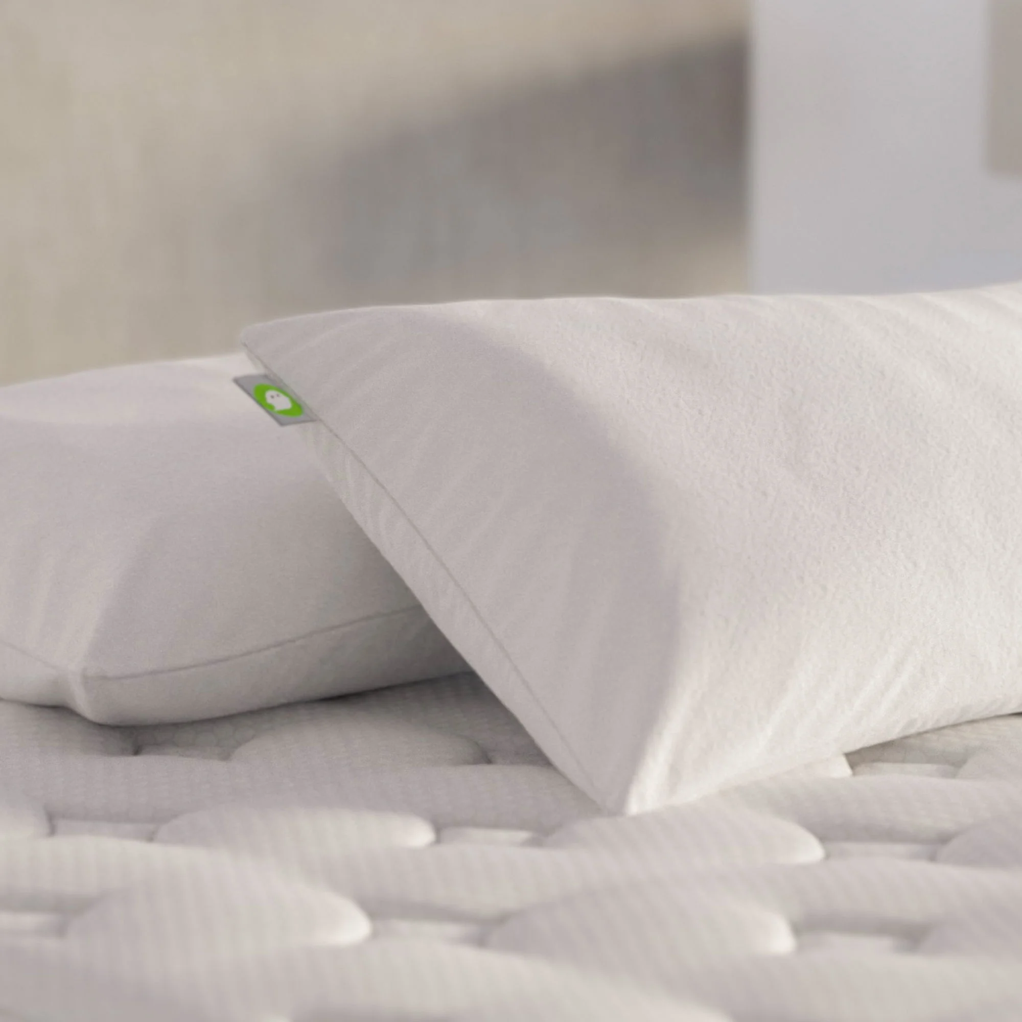 Ghostpillow - Faux Down Luxury Pillow With Microfiber Gel Clusters, Cotton Cover - White - Image 7