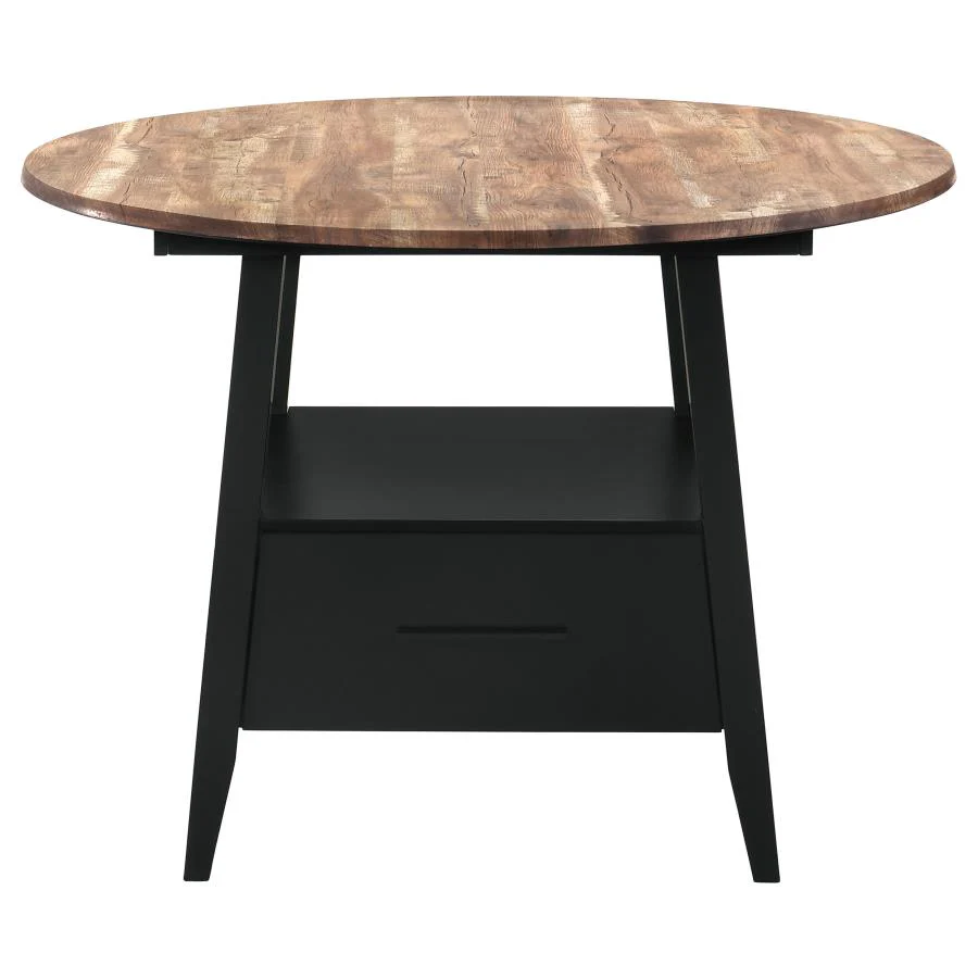 Gibson Round 50-inch Counter Height Dining Table Yukon Oak - Image 3