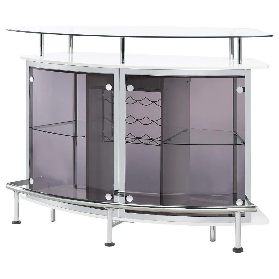 Gideon - Curved Glass Top Home Cabinet - Image 4