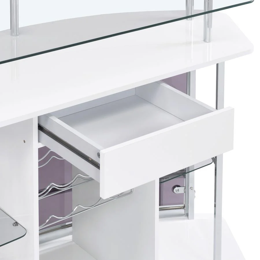 Gideon - Curved Glass Top Home Cabinet - Image 7