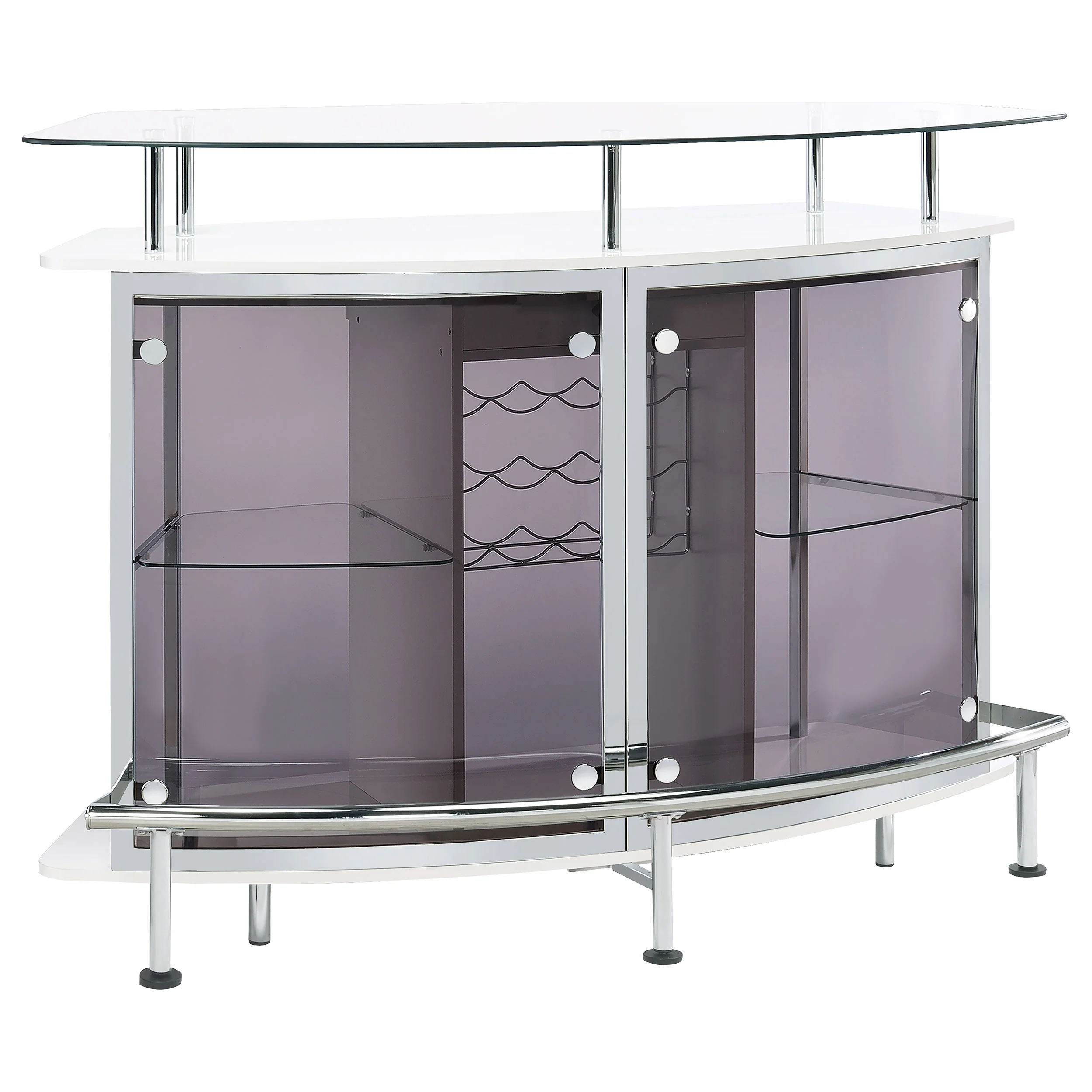 Gideon - Curved Glass Top Home Cabinet - Image 9