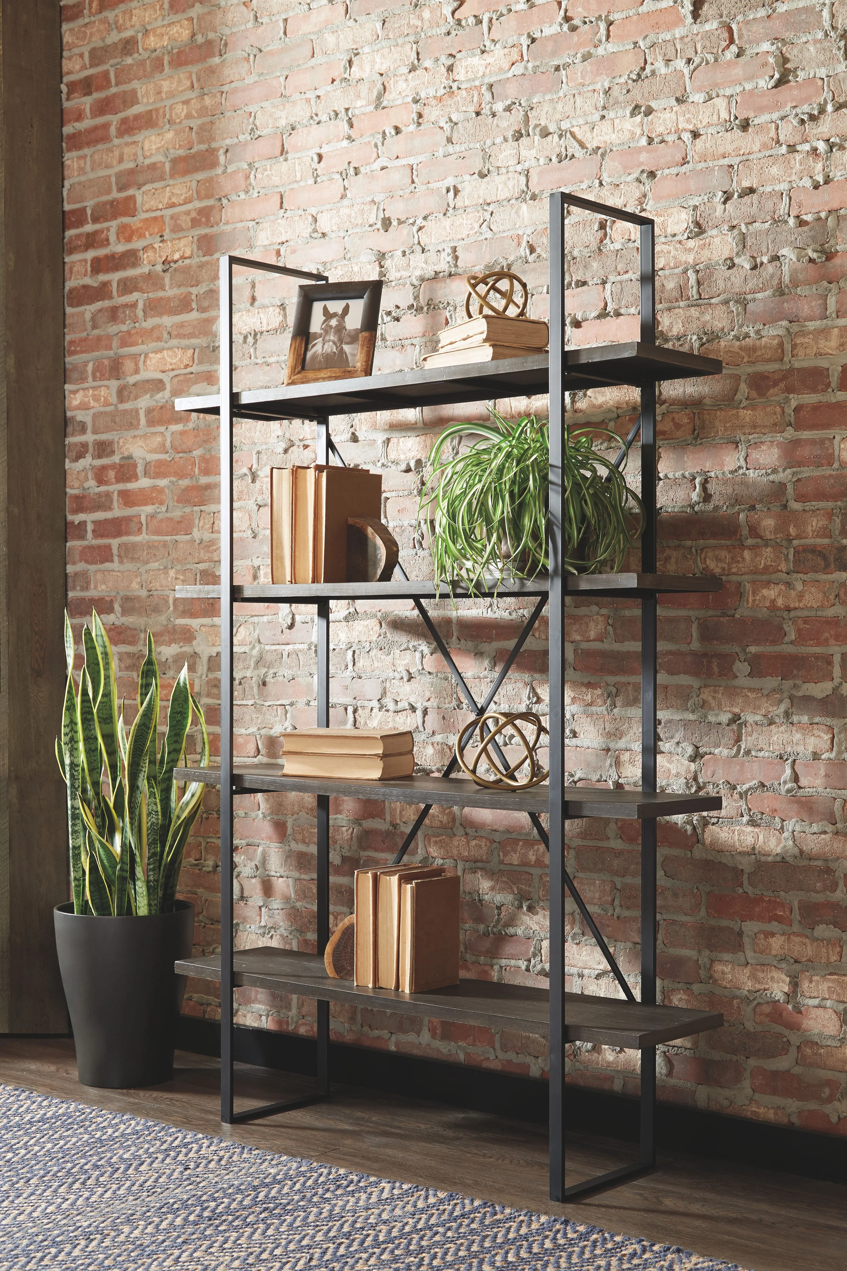 Gilesgrove - Bookcase - Black / Gray - Image 3
